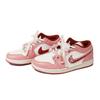 Jordan Air Jordan 1 Walking Planet, Peach Silk Sweet Dream Abrasion Resistant Low top Vintage Basketball Shoes Women's FJ3465-160(Team1492-)