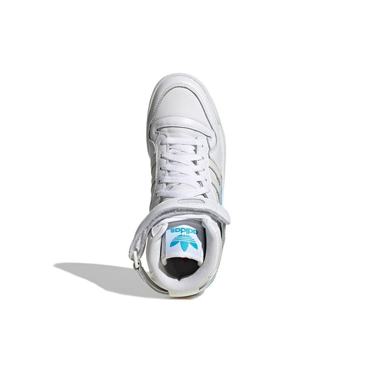Adidas Originals Forum 84 High Leather Retro Casual High-Top Sneakers Women Sneakers White Beige Blue GY8164
