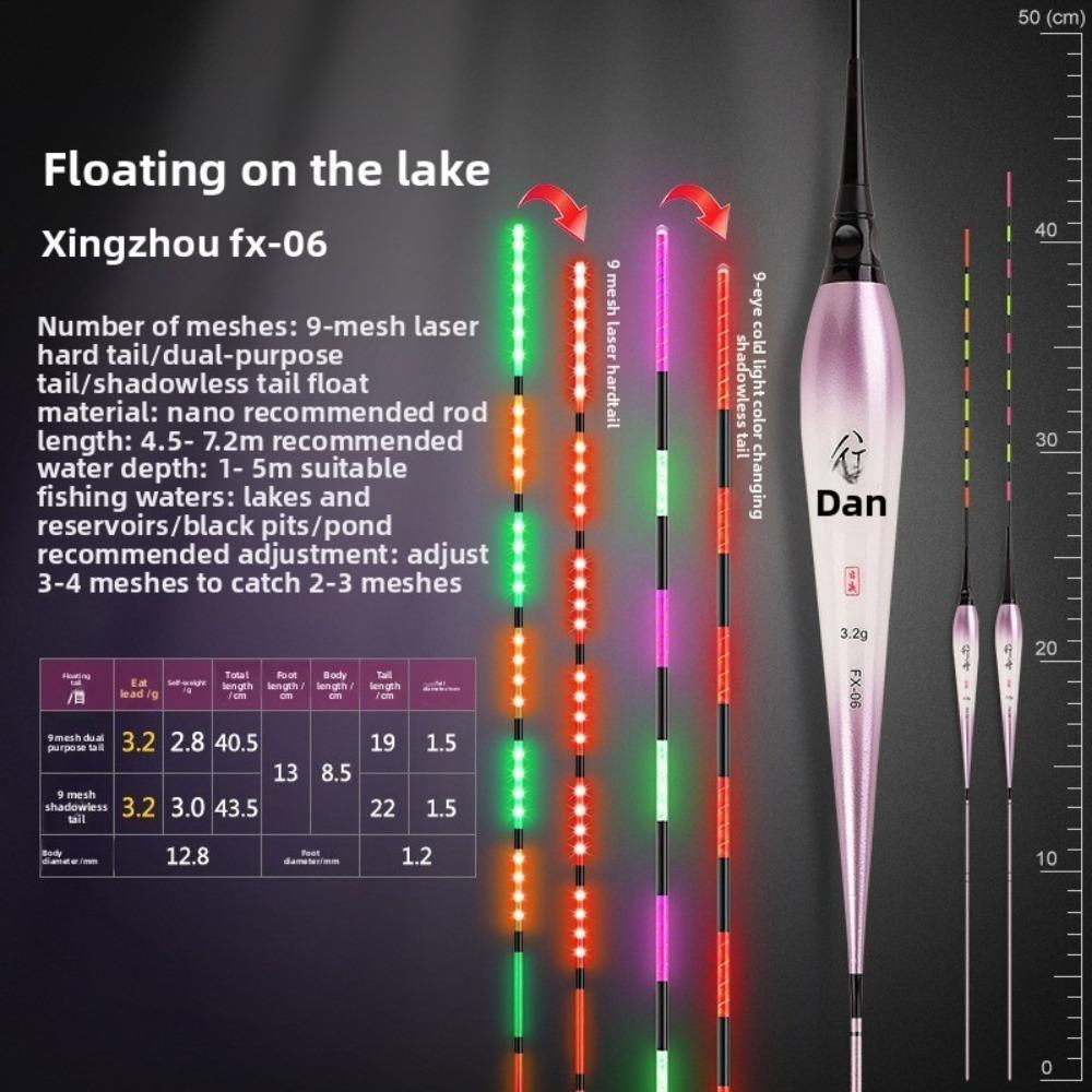 Indicator Fishing Float Slip Drift Tube Highly Sensitive Bobbers Bite Hook Color Change Buoy Strike Bite Alarm Float