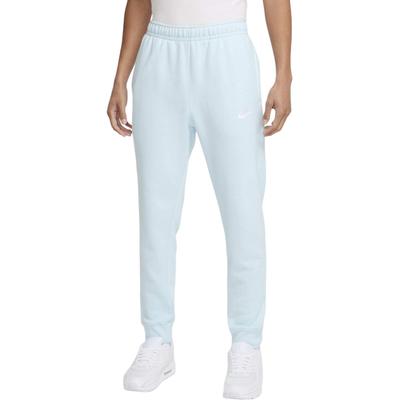 Sportbekleidung Club Fleece Jogginghose Unifarben Logo Stickerei Mittelhoch Kordelzug Bündchen Stricksporthose Herren Unterteile Blau BV2671-474