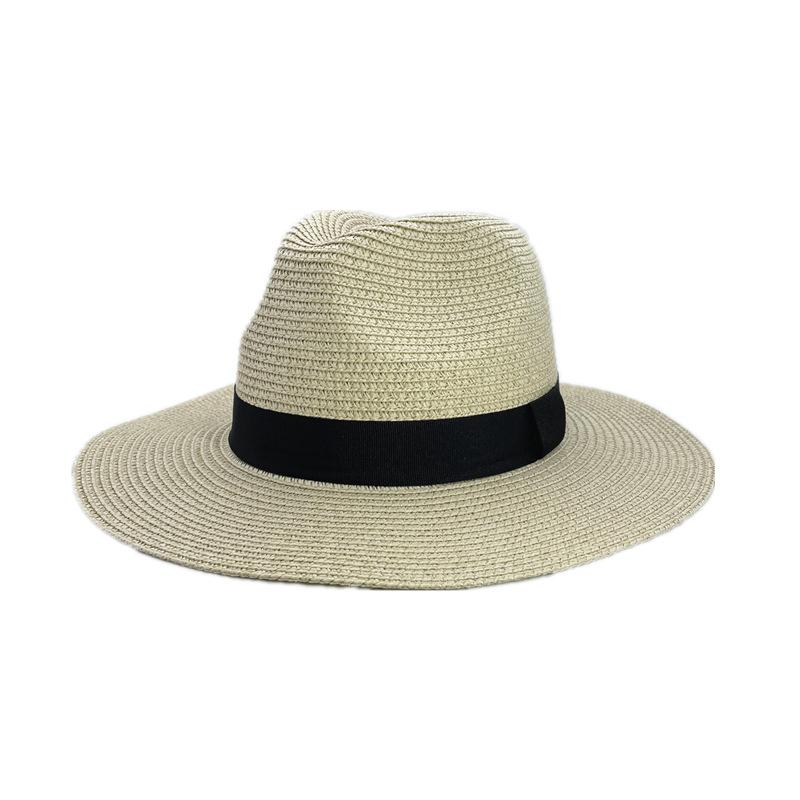 Panama Straw Hat, Men's and Women's Top Hats, Summer Shade, Beach Brim Sun Hats