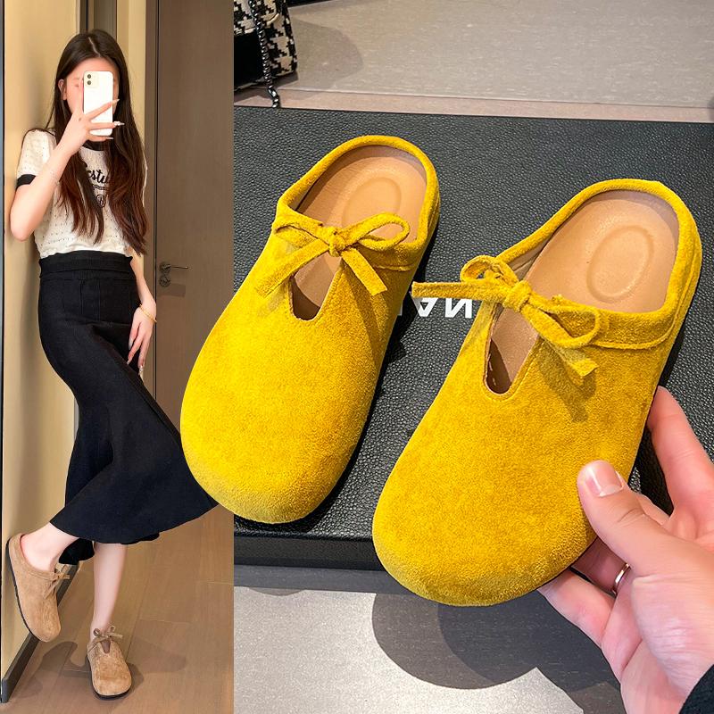 Fashion 2025 Woman's Slippers Cover Toe Flip Flops Slides Platform 2025 Plush Retro Fur Shoes Ladies' Slippers Cover Toe Platform Shoes