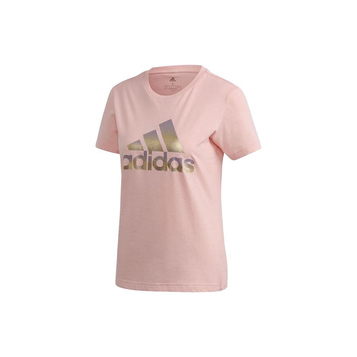 (WMNS) adidas Logo T-shirt  Pink  Women s FJ5013 S