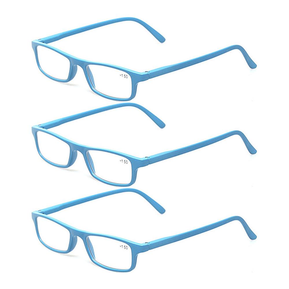 Turezing 3 Pack Reading Glasses Spring Hinge Lightweight HD Eyewear for Men and Women