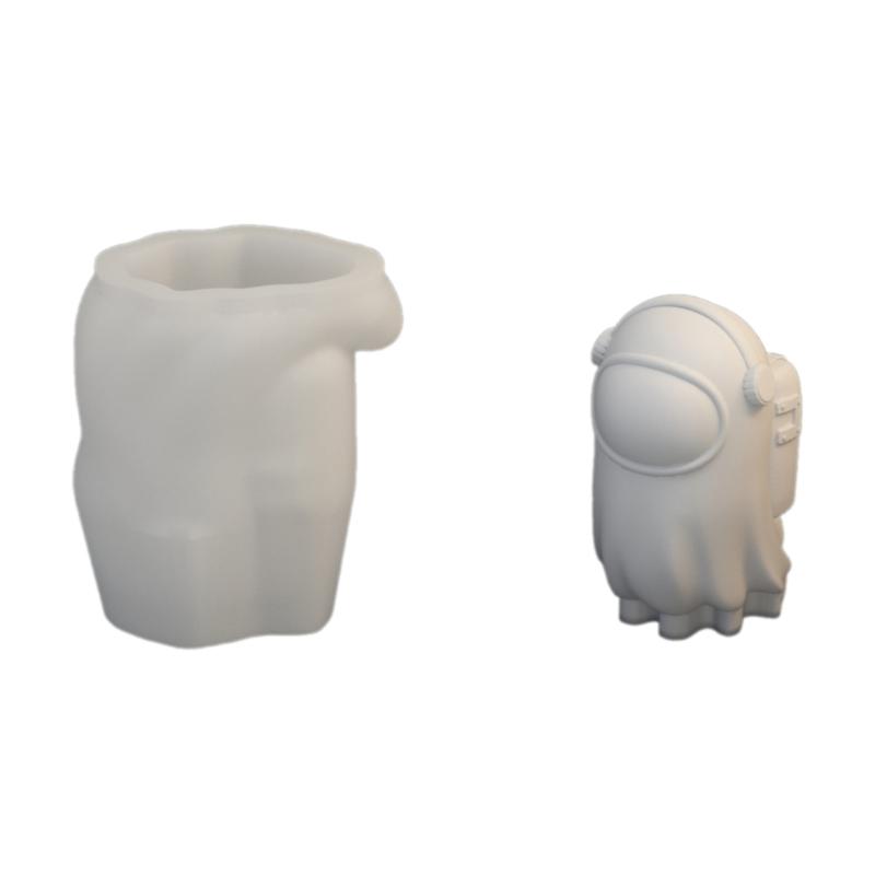 Silicone Mold for Moon Space Figure Easy to Use Silicone Mold for Making Astronautic Crafts Table Decors Ornament