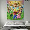 Run Mario Block Wall Hanging Printed Fabric Blanket Decorative Tapestries for Bedroom Living Room Home Decor
