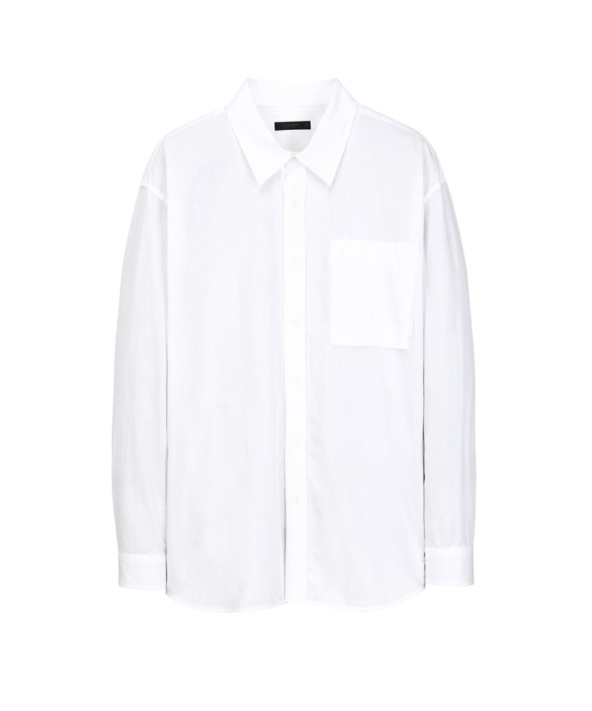 JILLSTUART NEWYORK MEN Oversized Washed Solid Cotton Shirt - Off-White (Jnsh6C002Wt)