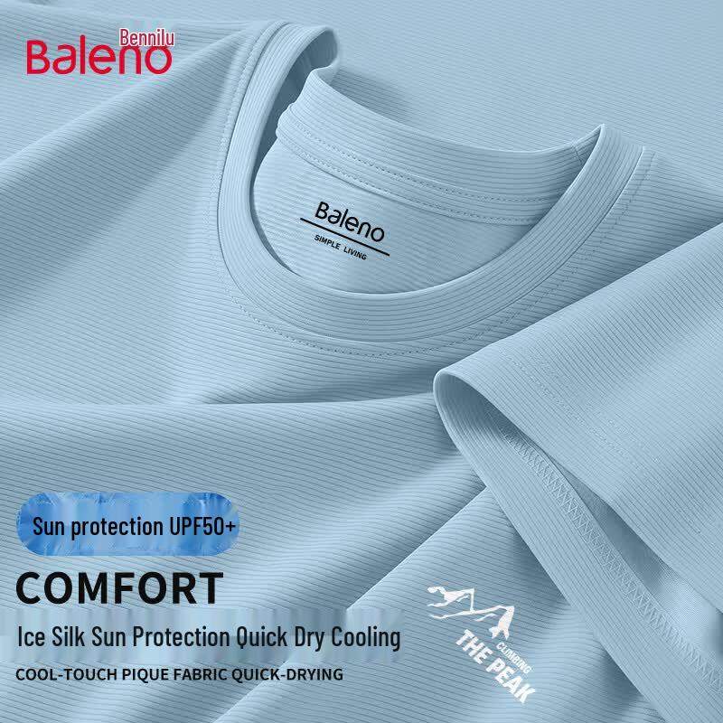 Baleno Men's Quick-Dry UPF50+ Ice Silk T-Shirt