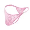 1Pc Lace Sexy Men's G-string Thongs Adjustable Straps Nylon Sissy Lingerie Underpants