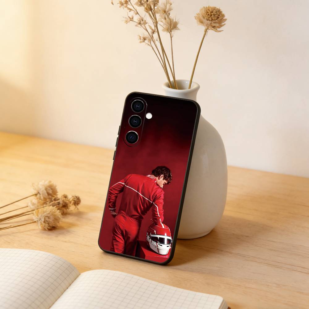 

Sports Charles Leclerc Phone Case For Samsung Galaxy A73,A72,A71,A70,A53,A52,A51,Soft Silicone Black Cover Samsung a12