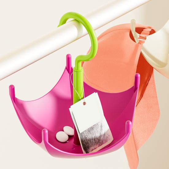 Rotating Closet Hanger Umbrella Design 5 Hangers Scarf Belt Organizer Wardrobe Hat Hanger for Clothes Towels Bras Gloves Bags