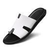 2024 Herren Open-Toe Slip-On Rindsleder Sandalen - Große Größe Strandhausschuhe