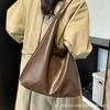 Large capacity tote bag Lazy wind bag Women's 2025 new niche underarm bucket bag Fashion shoulder commuter bag