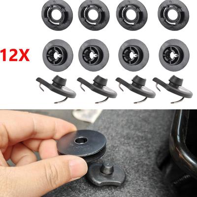12X For VW CC Eos Golf VW Jetta PASSAT Polo Tiguan Touran TOUAREG UP CAR MAT CLIPS FLOOR HOLDER FIXING CLAMPS RETAINER GRIP HOOK