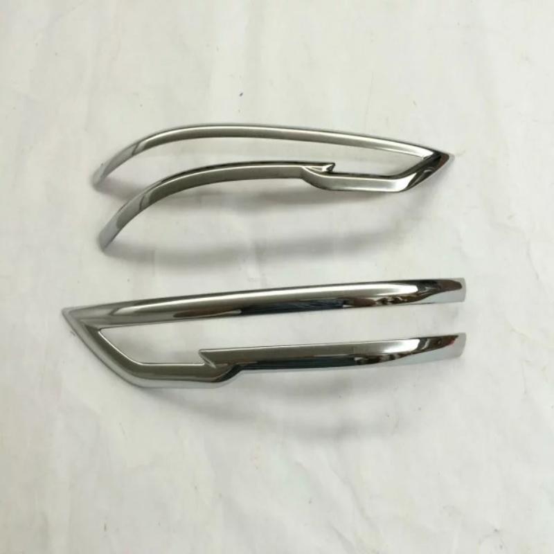 For Nissan Qashqai J11 X-trail X trail t32 Rogue 2014- ABS Car Rear View Mirror Cover Strip Reflective Stickers Accessories