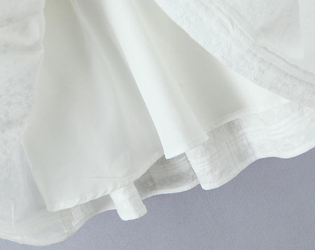 2025 Chic Square Neck Embroidered Bow Mini Dress