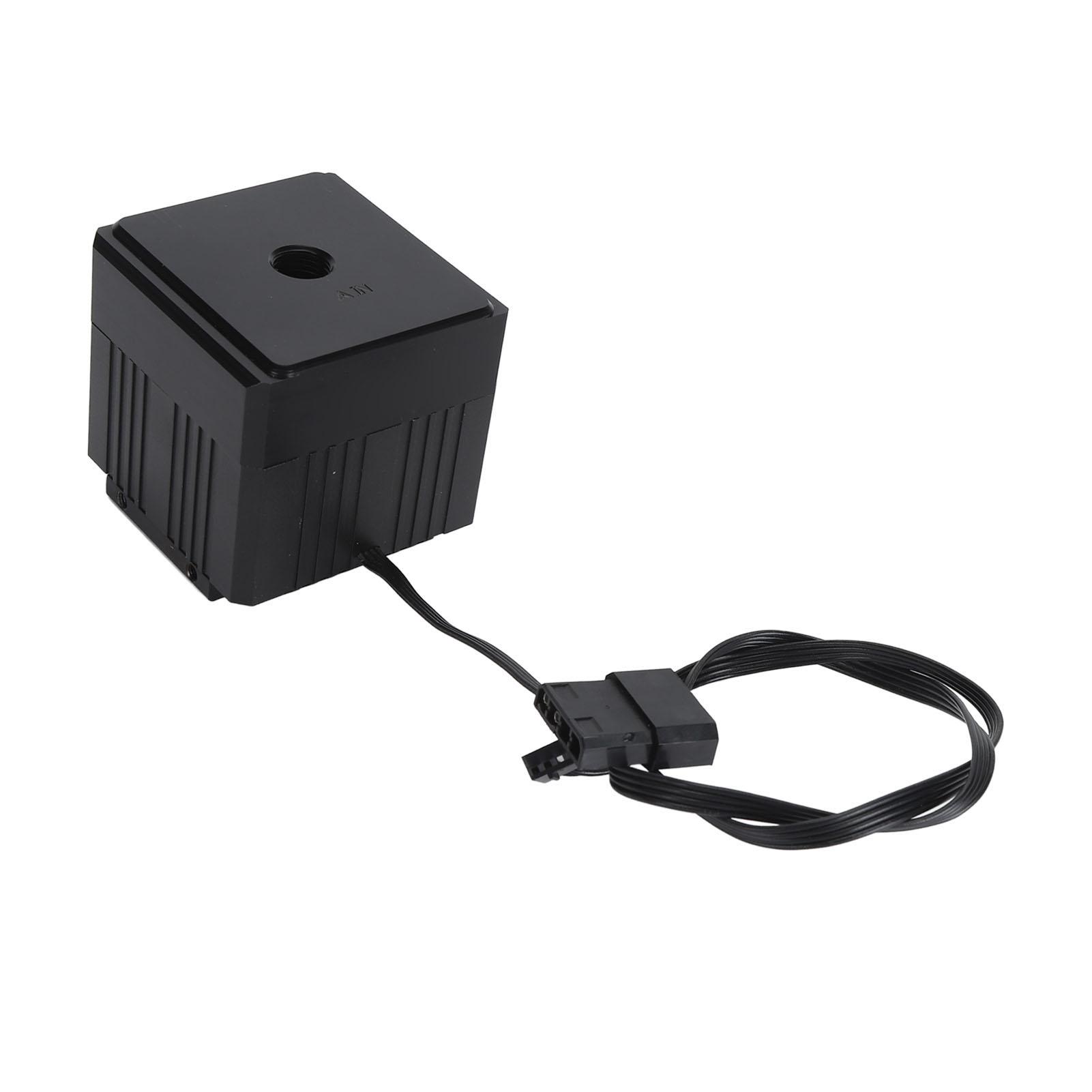 

12 В 5 Вт компьютерный водяной охлаждающий насос 650LH бесшумная работа ШИМ-управление металлическая броня POM крышка