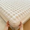 Soft Warm Plush Fitted Sheet Elastic Mattress Cover A-class Rabbit Plush Mattress Protective Cover Winter Double Bed Bedding