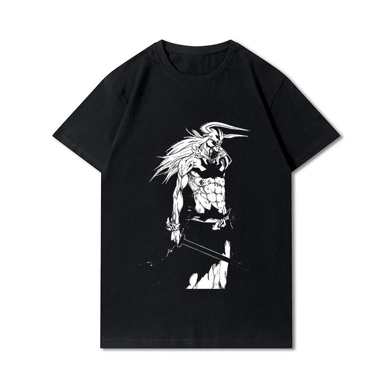 Plus Size BLEACH Kurosaki Ichigo Men T-Shirt Harajuku Cool Hip Hop Cotton T Shirts Casual Funny Tops Tees