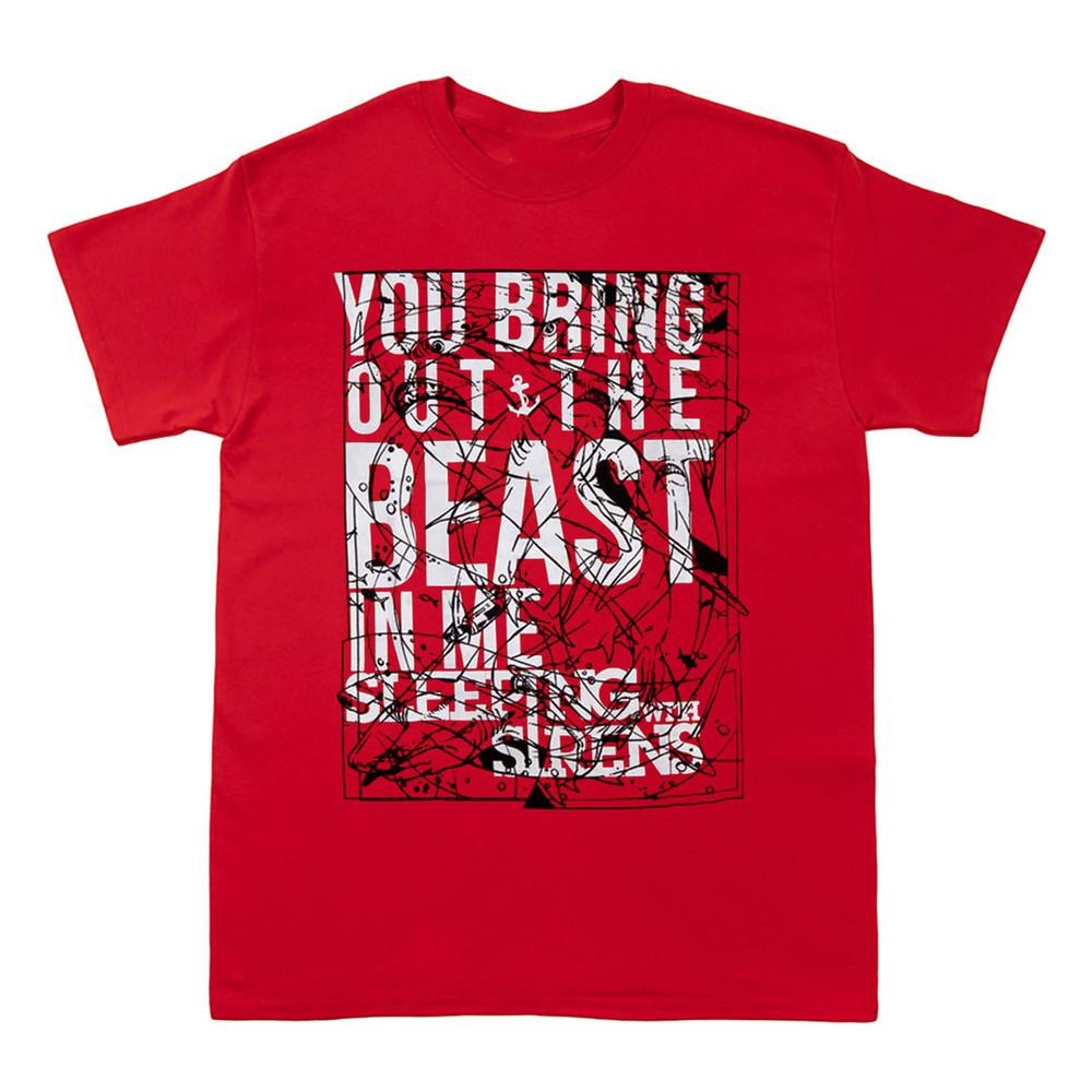 Collection Sleeping With Sirens Band Short Sleeve Red All Size Shirt TA956 Unisex T-Shirt S