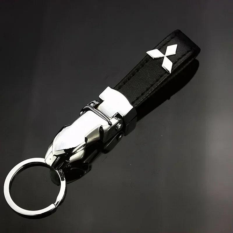 Metal Car Key Chain Holder Keyring Pendant Gift for Mitsubishi ASX L200 EVO Lancer Montero Mirage Pajero Galant Xpander Eclipse