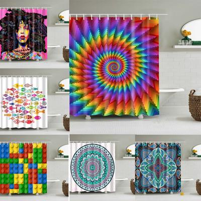 Personality Cartoon Shower Curtain Polyester Fabric Bath Curtain For The Bathroom Decorations Shower Curtains Bathroom Curtain