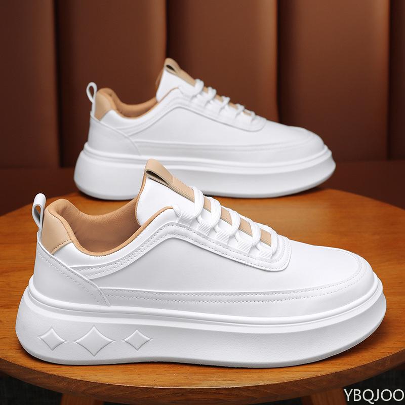Men's Summer New Breathable Shoes Men's Trendy Versatile Interior Height Increasing Sports and Leisure Board Shoes