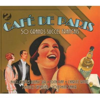 CD VÁRIOS - Cafe De Paris: 50 Grandes Sucessos Fra NOT2CD209 Not Now Music 2007 RU Música do Mundo