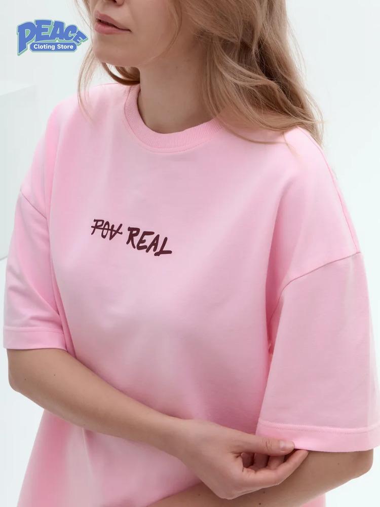 100% Pure Cotton T-shirt Commuting Women's Printed T-shirt Summer Fashion Casual Comfy Short Sleeve Top 90s Retro Graphic Tees
