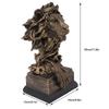 Lion Head Sculpture Ornament Resin Vivid Lifelike Artistic Decorative Lion Statue Decoration for Home Living Room Study Hallway