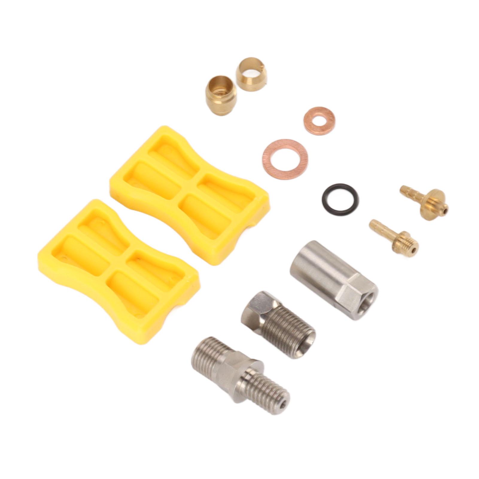 

Bike Brake Hose Connector Aluminum Alloy Hydraulic Brake Hose Straight Through Type Connecting Insert Kit