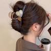 1pc High-end Large Jelly-colored Heart Hair Clip for Women, a Back-of-head Hair Accessory for Pinning Up Hair