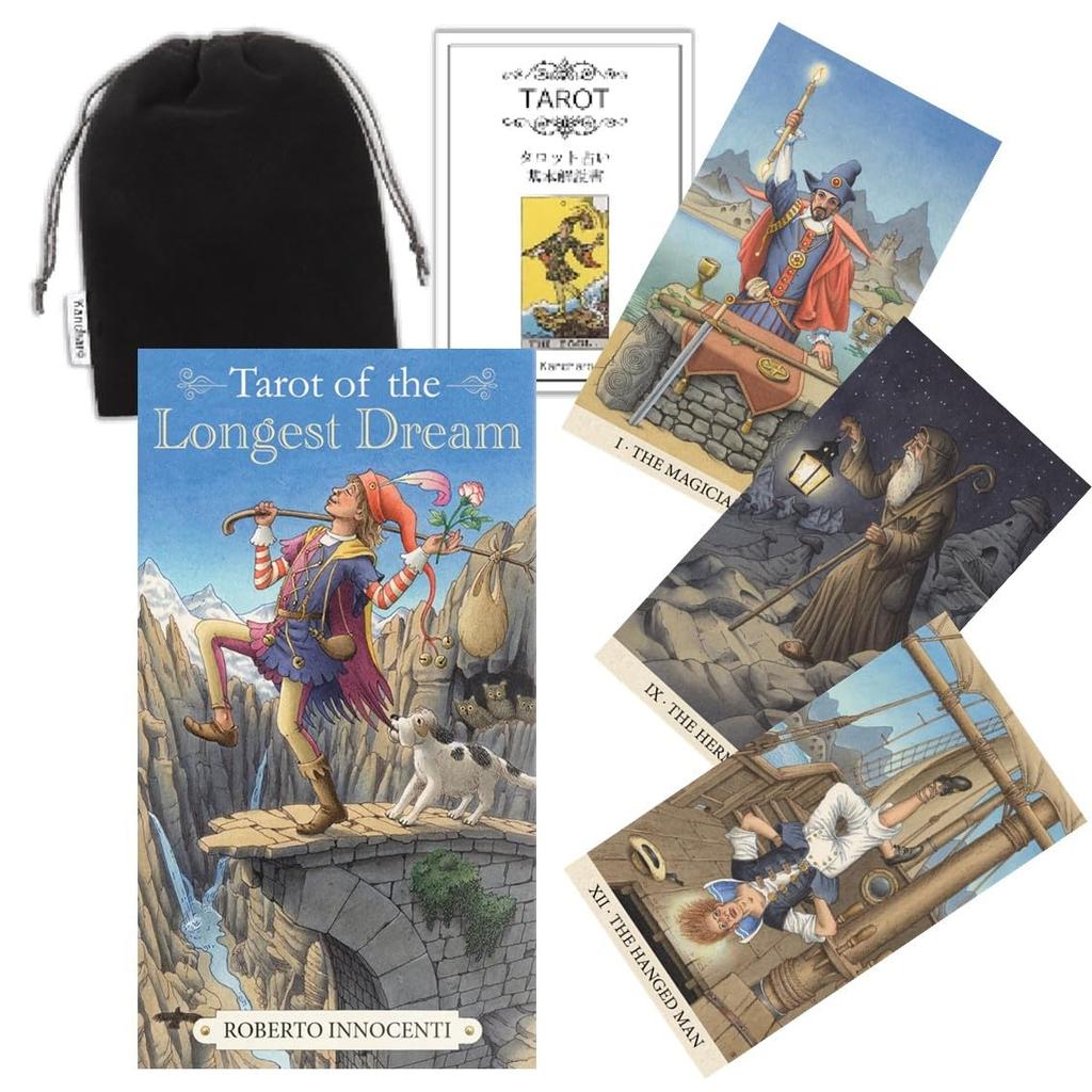 Kancharo Tarot Card Set of the Longest Dream Includes Japanese Tarot Card Instructions Pouch 78-Card [Tarot (Standard Edition)] & (Authentic)