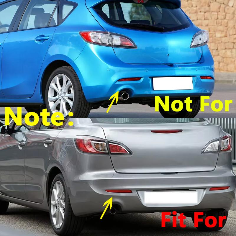For Mazda 3 Axela M3 Bl 2008 2009 2010-2015 an Version Sedan Rear Bumper Lights Brake Lights Warning Reflector Fog Lights