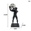 Abstract Moving Figure Resin Figurine Gymnastic Ball-carrying Figure Sculpture Handicraft Display Home Decoration Item