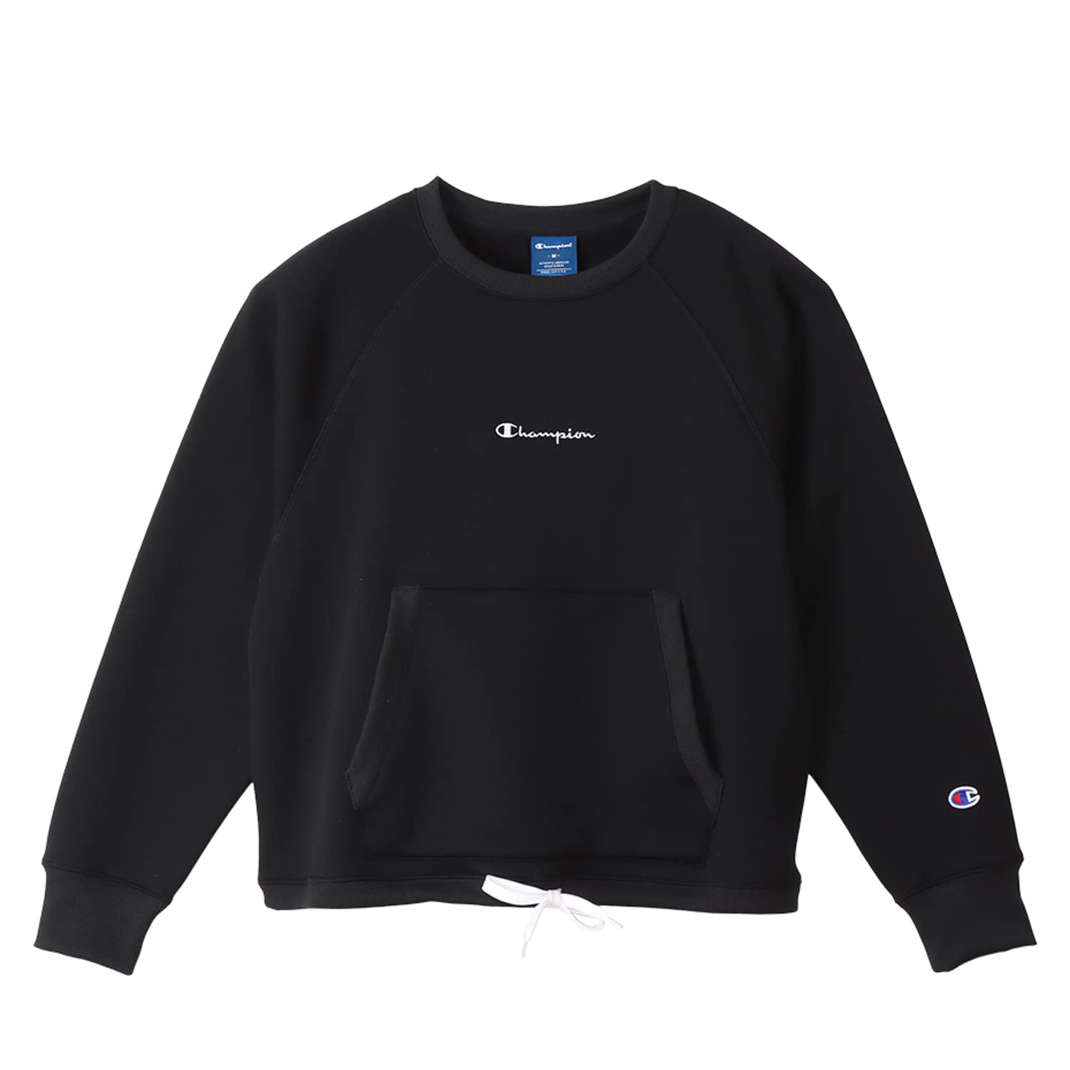 

Champion Techweave Terry Crew Long Crew Script Size L Women s Sweatshirt, Sleeve, Neck, Stretch, Moisturizing, Logo, Black, (CW-YS003) чорний