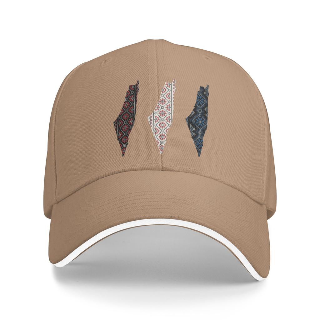 Palestine Map Palestinian Traditional Tatreez Art Baseball Cap Outdoor Gym Sun-Proof Trucker Hat Men Street Style Baseball Caps