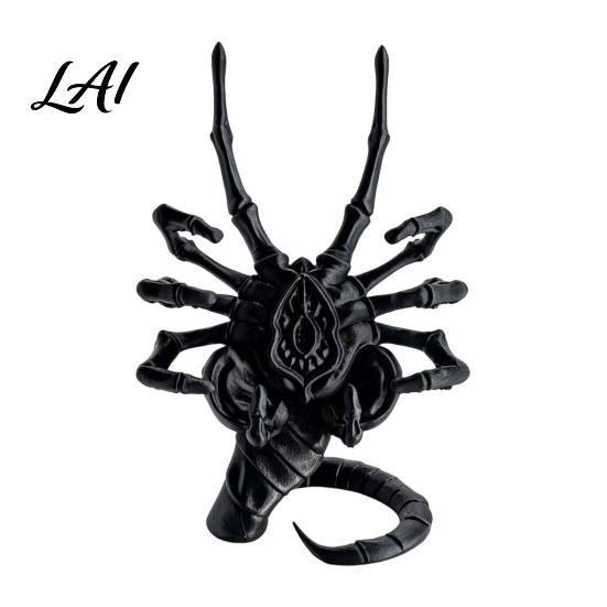 Stable Smartphone Mount Sci-Fi Horror Theme Phone Holder 3D Printed Unique Desk Ornament Hands Free Viewing Stand Creative PLA for Home And