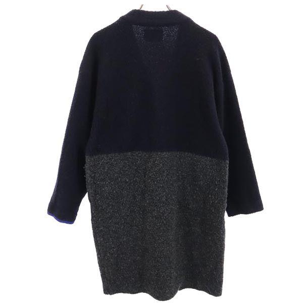 PS Paul Smith Wool Blend Long Sleeve No Color Coat S Gray Women Used