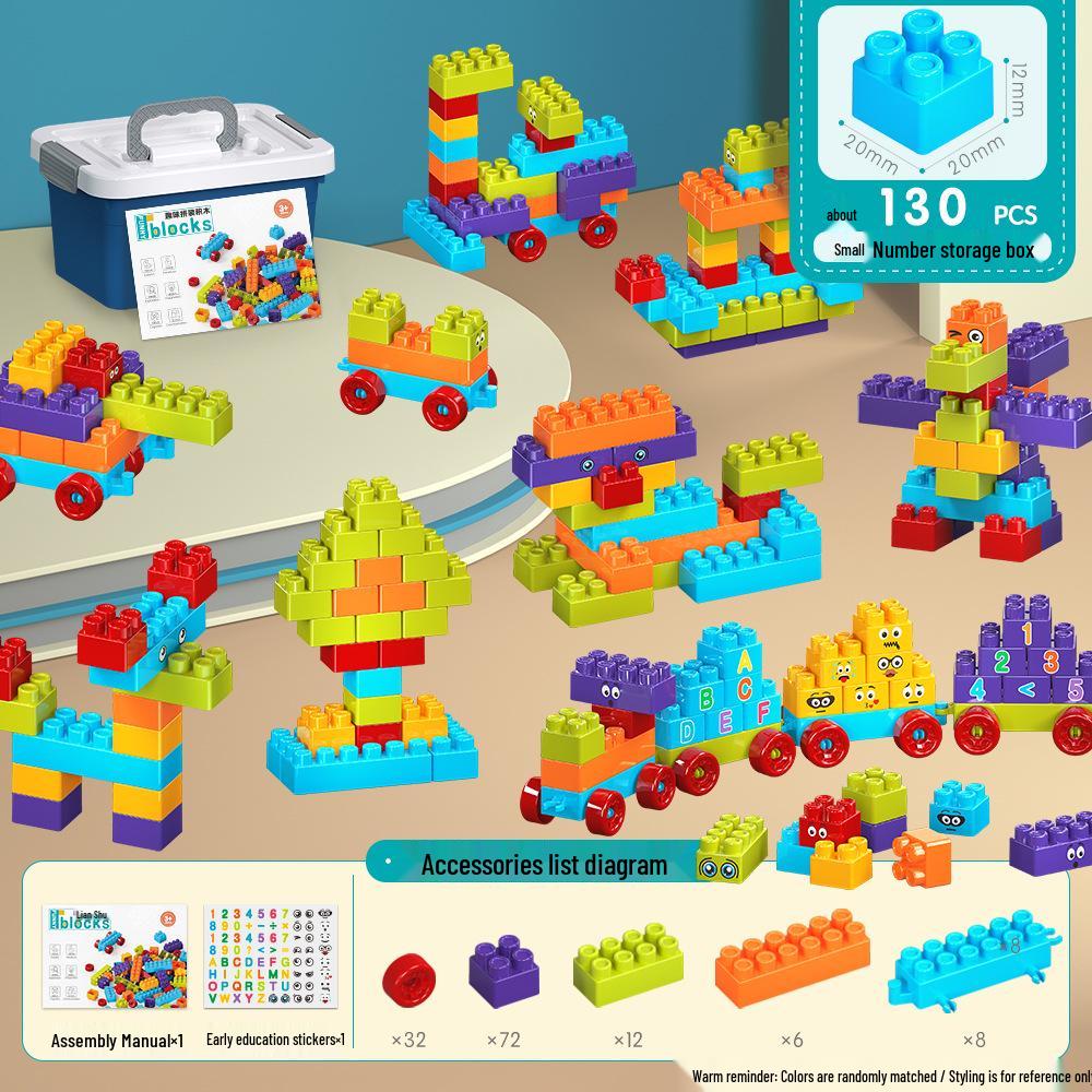 Bloques de Construcción Clásicos de Colores para Niños - Juguetes de Educación Temprana para Edades 3-6