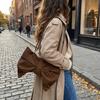 Polka Dots Pleated Bow Crossbody Bags Fashion Zipper Handbag Large Capacity Bowknot Tote  Commuting