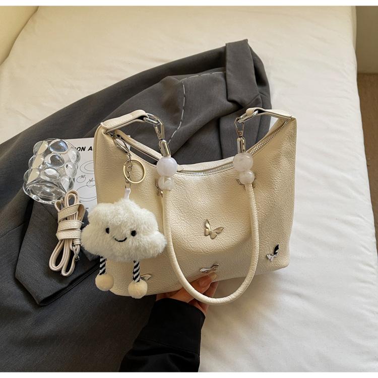 Foreign butterfly small bag women's 2025 new Korean version retro niche messenger bag fashion casual underarm shoulder bag