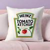 Funny Ketchup Label Pillow Case Pillowcase Ultra Soft Skin Friendly Fabric Cloud Like Comfort & Concealed Zipper