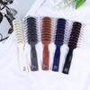 Salon Household Professional Rib Comb of Men’s Pomade Hair Styling Massage Curling Hairbrush for Inner Buckle Modeling