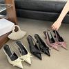 High Heels Fashion Bag Head Empty Sweet Bow Single Shoes Pointed Stiletto Sandals Women's Shoes