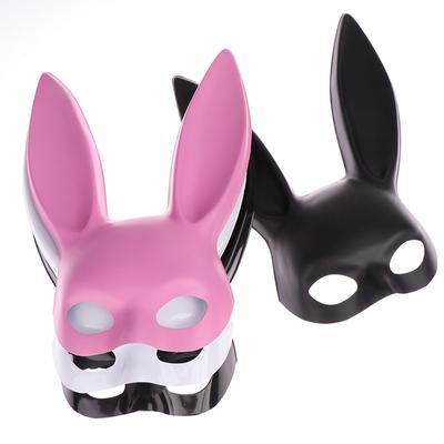 1Pc Sexy Cosplay Pvc Rabbit Mask Women Halloween Masquerade Fancy Party Masks