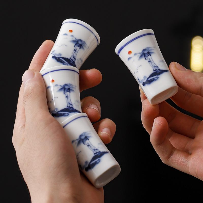5Pcs/set Ceramics Japanese Style Sake Pot Baijiu Cup Set Home Kitchen Office Flagon Liquor Cup Drinkware Creative Barware Gifts
