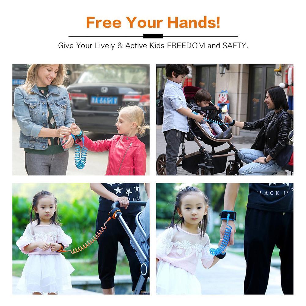 Child Wrist Band Toddler Kids Baby Safety Walking Adjustable Length 1.5 m O8B1