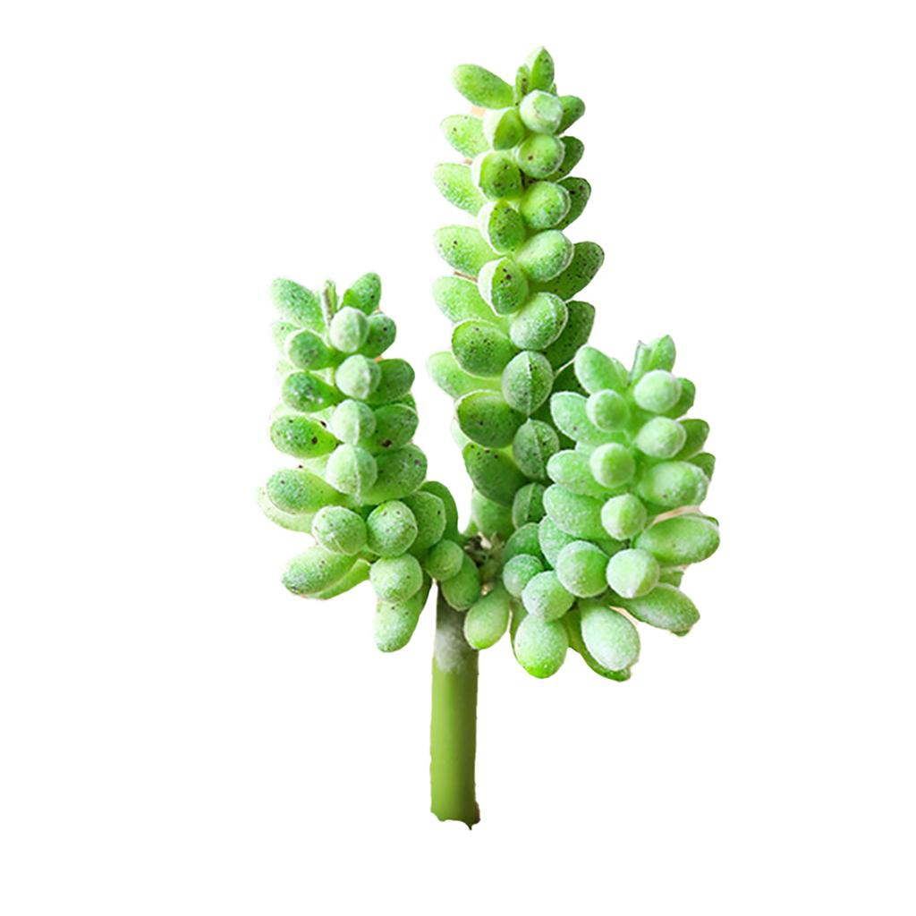 Simulated Succulent Flocking Garden Home Plant Flower Head