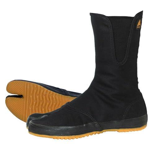 

Sokaido носки таби с двойным носком TH-410F, длина 10 слоев, 23.0-28.0см, без носка, на молнии (Черный, Размер 24.5см)